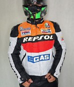 تصویر کاپشن‌ موتور سواری طرح هوندا Repsol 