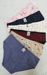 تصویر لباس زیر سوپر پنبه 6 عددی میکس برند دونکس ترکیه کد 003 