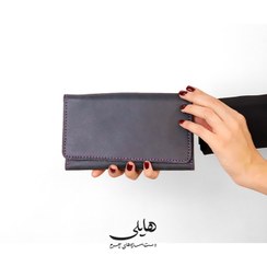 تصویر کیف پول چرم گاوی طرح دار مردانه- زنانه- کدSD006 Mashad Leather D0243-091 Wallet For Men