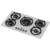 تصویر اجاق گاز شیشه ای نیک کالا مدل GGH-304 سفید Nicala GGH-304 Glass Gas Stove White