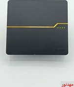 تصویر کلید و پریز ویرا مدل T2 مشکی 