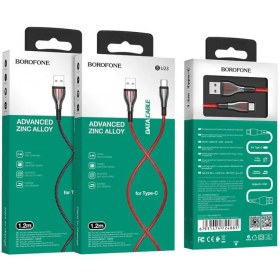 تصویر کابل شارژ بروفون مدل BU23 با سری تایپ سی BOROFONE BU23 TYPE C CHARGING CABLE