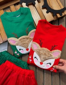 تصویر پیش‌نویس ۶۰ - سبز / سه بلوز دامن اهو پشمالو