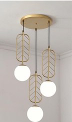 تصویر لوستر آویز برگ ارغوان A220.3 