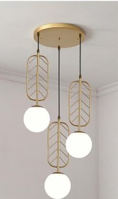 تصویر لوستر آویز برگ ارغوان A220.3 