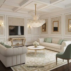 تصویر لوستر آویز مدرن سانتی (کد: 28143) 