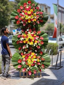 تصویر پایه گل تبریک کد 25 