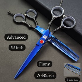 تصویر قیچی فینی مدل A-B55-5 (5.5‌اینچ) Finny scissors model A-B55-5 (5.5 inches)