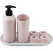 تصویر سرویس اکسسوری چینی زرین هایگن آداجیو ارکیده (7 پارچه) Zarin Iran Sleep-Orchid 7 Pieces Porcelain Accessory