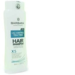 تصویر شامپو مخصوص موی چرب X5 حاوی عصاره درخت چای 380میل باربارا Barbara Oil Control Tea Tree Hair Shampoo 380ml