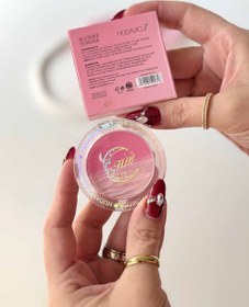 تصویر رژگونه هدی موجی طرح ماه - 04 HUDAMOJI BLUSHER POWDER