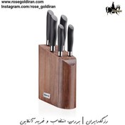 تصویر سرویس کارد کرکماز مدل نرو (6 پارچه) ا Korkmaz Nero 6 Piece Knife Set Korkmaz Nero 6 Piece Knife Set