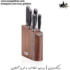 تصویر سرویس کارد کرکماز مدل نرو (6 پارچه) Korkmaz Nero 6 Piece Knife Set