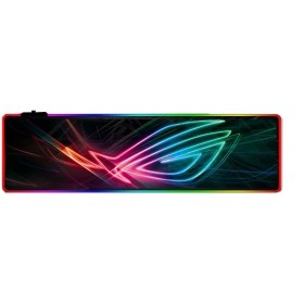 تصویر ماوس پد گیمینگ RGB ایسوس مدل نئون ابعاد 40*90 سانتی متر ASUS RGB GAMING MOUSE PAD NEON 40*90 CM