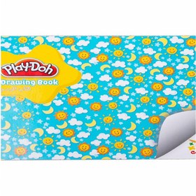 تصویر دفتر طراحی پلی‌دو با سایز 25X35 و جلد آسمانی برند play-doh play-doh 25X35 Drawing Note Book Sky Cover