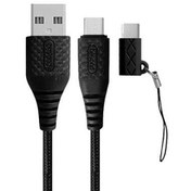 تصویر کابل تبدیل USB به Micro USB و Type-C بیاند BA-305 BA-305 beyond USB To Micro USB And Type-C