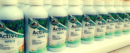 تصویر کود کامل NPK (10-5-5) شیمیایی و معدنی اکتیو پلاس فارمونتی 1 لیتری Pharmonti Active plus Complete NPK (10-5-5) mineral & chemical fertilizer, 1 Liter