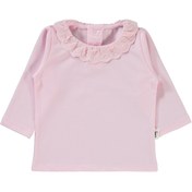 تصویر بلوز نوزادی یقه توری نخ پنبه برند ترک سیویل 