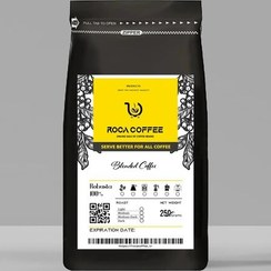 تصویر قهوه اسپرسو 100درصد روبوستا 250گرم پودر یا دانه قهوه روبستا خالص و فول کافئین که در صورت نیاز طبق دستگاه شما آسیاب میشود 
