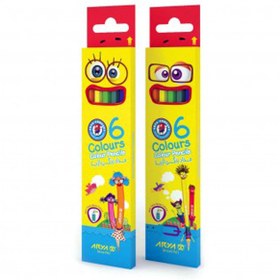 تصویر مداد ۶ رنگ بلند آریا 