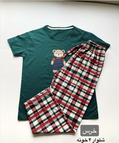 تصویر ست تیشرت شلوار طرح میکس 1432 