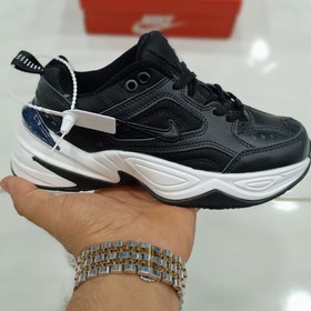 تصویر کتونی بچه گانه نایک تکنو تمام مشکی Nike M2K TEKNO 