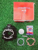 تصویر سیلندر و پیستون یاماها ۱۰۰ پره بزرگ و کوچیک 