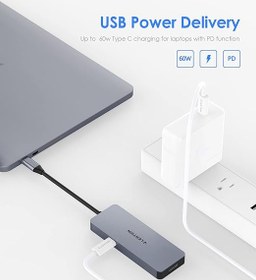 تصویر هاب 7 پورت لنشن LENTION USB C Hub C17 