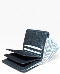 تصویر کیف پول جیبی مردانه چرم طبیعی مدل فرح 