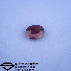 تصویر سنگ‌ تک یاقوت سرخ آفریقایی اصل کد 0591 