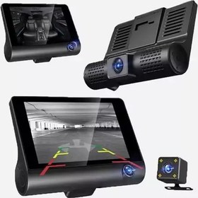 تصویر دوربین ثبت وقایع خودرو سه لنز 3lens Video car DVR