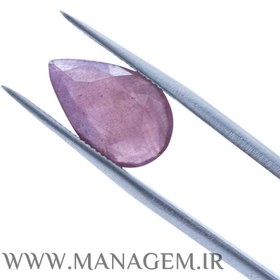 تصویر نگین یاقوت صورتی 