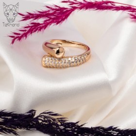 تصویر انگشتر ژوپینگ جواهری کارداشین kardashian ring gold diamondal xuping