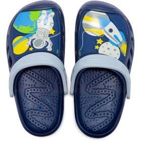 تصویر دمپایی ساحلی پسرانه طرح موشک 