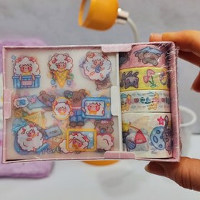 تصویر ست استیکر و چسب واشی Mini 