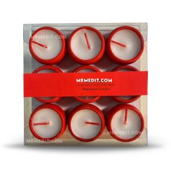 تصویر شمع وارمر سنگی ۹ عددی رنگی 