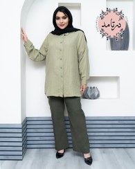 تصویر شومیز جلو دکمه دیپلمات 