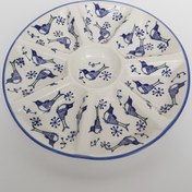 تصویر دیس گرد ۸تکه طرح مرغی 