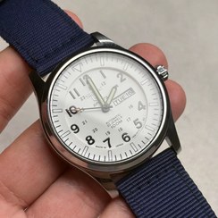 تصویر ساعت مردانه سیکو خلبانی برزنتی آبی سفید 