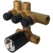 تصویر شیر مرکزی حمام کی دبلیو سی مدل ورونا فشاری تیپ 4 - کروم 