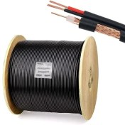 تصویر کابل دوربین مداربسته بغل برق 