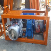 تصویر بالابر ساختمانی چینی تکفاز ۳۰۰ کیلویی بدون پایه و ریل 