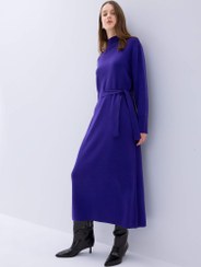 تصویر پیراهن زنانه ارغوانی دفکتو 