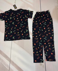 تصویر ست تیشرت وشلوار تمام نخ باریش - XXXL 