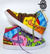 تصویر کتانی طرح باب اسفنجی و پاتریک جردن وان 