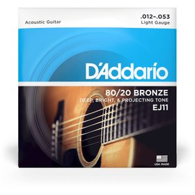تصویر سیم گیتار آکوستیک Daddario EJ11 