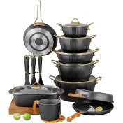 تصویر سرویس قابلمه اویز پلاس مدل ویولا ۲۴ پارچه گرانیتی 