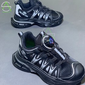 تصویر کفش کتونی قرقره ای اسپرت بچه گانه مناسب روزمره مدل بالنسیاگا Children's sports sneakers suitable for everyday use, Balenciaga model