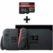 تصویر کنسول بازی نینتندو 2 + مموری 512 گیگابایت Nintendo Switch 2 + Memory SanDisk 512 GB