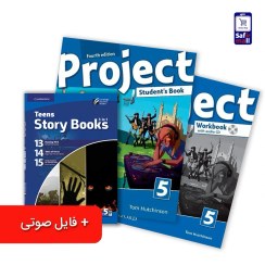تصویر پک کتاب Project 5 + کتاب داستان انگلیسی Teens Story Books – Project 5 